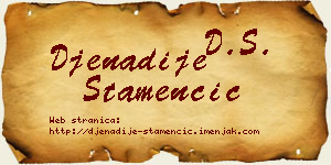 Đenadije Stamenčić vizit kartica